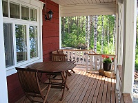 Porch in the summer time