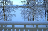 View from upstairs balcony in the winter