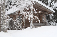 Sauna in the winter